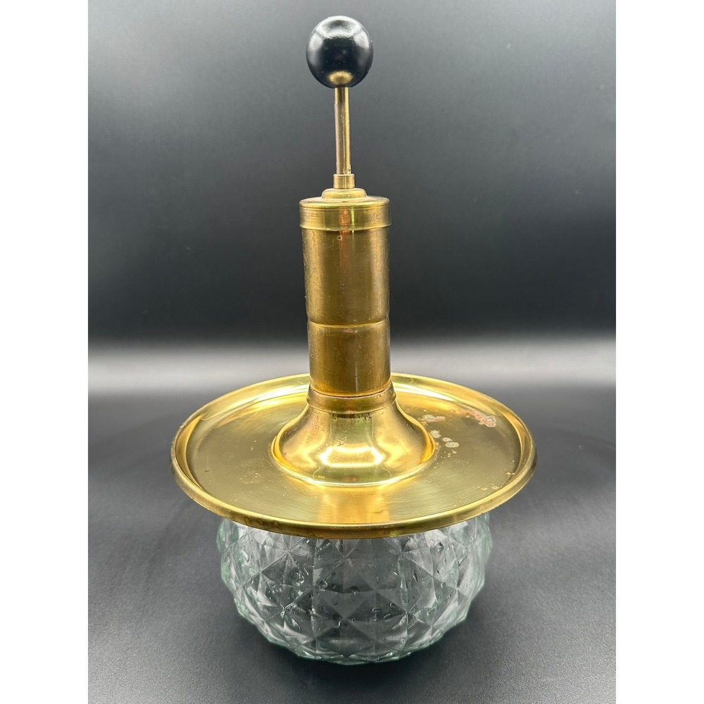 Vintage Park Industries Glass and Brass Decanter Pump Dispenser Mid Century - Picture 5 of 10